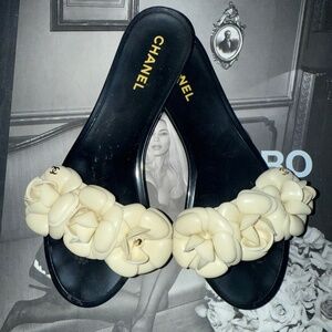 Chanel Camelia Flower sandals